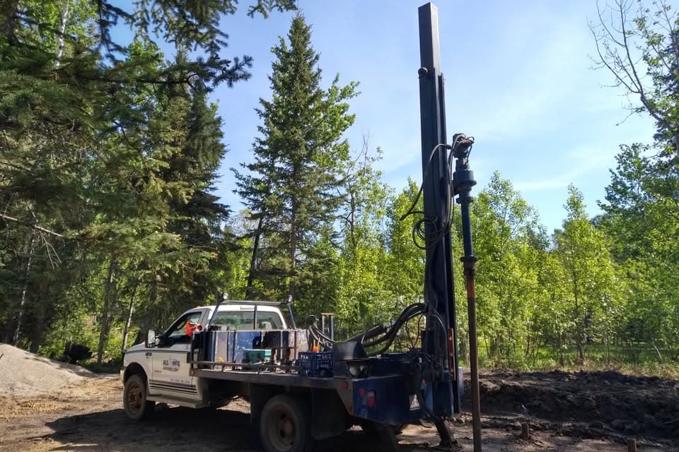 Deep Set screw pile installation in progress
